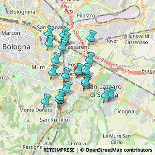 Mappa Via Bellaria, 40139 Bologna BO, Italia (1.5635)