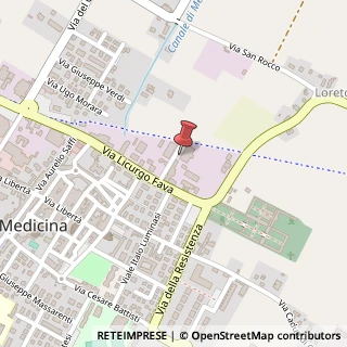 Mappa Via Barletta, 1, 40059 Medicina, Bologna (Emilia Romagna)