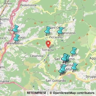 Mappa Via Pallareto, 16010 Sant'Olcese GE, Italia (2.38167)