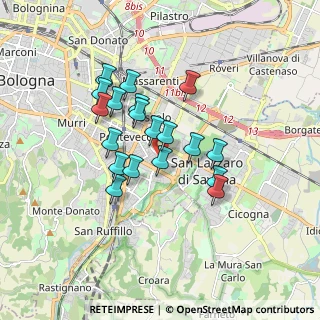 Mappa Via Massa Carrara, 40139 Bologna BO, Italia (1.42211)