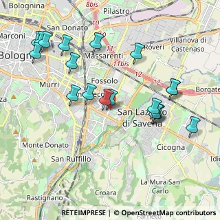Mappa Via Massa Carrara, 40139 Bologna BO, Italia (2.20316)