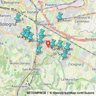 Mappa Via Massa Carrara, 40139 Bologna BO, Italia (1.74385)