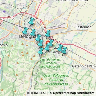 Mappa Via Massa Carrara, 40139 Bologna BO, Italia (2.51455)