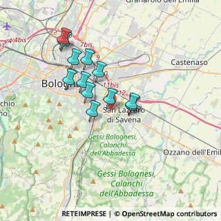 Mappa Via Genova, 40139 Bologna BO, Italia (3.065)