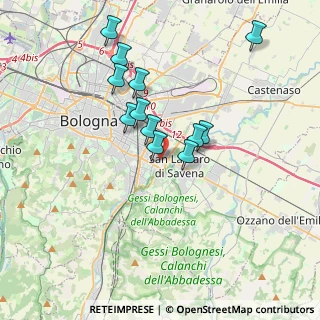 Mappa Via Genova, 40139 Bologna BO, Italia (3.24167)