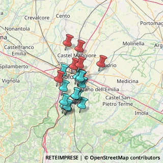Mappa Via Genova, 40139 Bologna BO, Italia (9.7465)