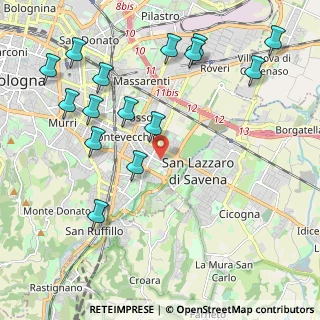 Mappa Via Genova, 40139 Bologna BO, Italia (2.484)