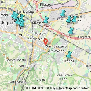 Mappa Via Genova, 40139 Bologna BO, Italia (3.03385)