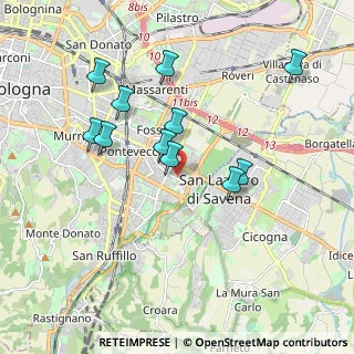 Mappa Via Genova, 40139 Bologna BO, Italia (1.78364)