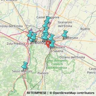 Mappa Via Pier Paolo Molinelli, 40137 Bologna BO, Italia (5.53167)