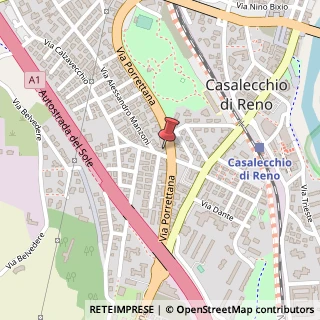 Mappa Via Porrettana, 452, 40033 Casalecchio di Reno, Bologna (Emilia Romagna)