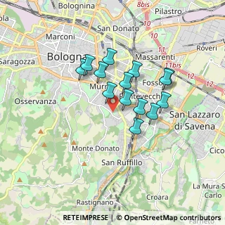Mappa Via Aureliano Pertile, 40137 Bologna BO, Italia (1.37786)