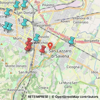 Mappa Via Ventimiglia, 40139 Bologna BO, Italia (2.91667)