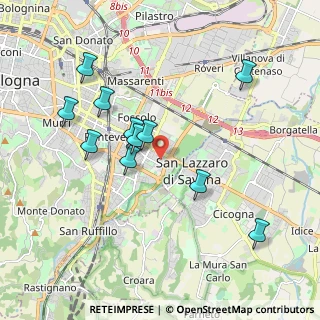 Mappa Via Ventimiglia, 40139 Bologna BO, Italia (1.91455)