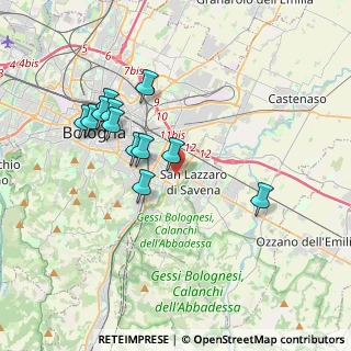 Mappa Via Ventimiglia, 40139 Bologna BO, Italia (3.51667)