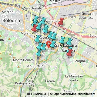 Mappa Mazzoni - Bologna, 40139 Bologna BO, Italia (1.45474)