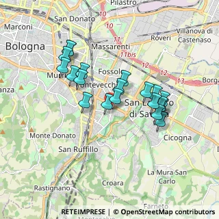 Mappa Mazzoni - Bologna, 40139 Bologna BO, Italia (1.6105)