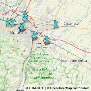 Mappa Via Emilia, 40168 San Lazzaro di Savena BO, Italia (4.83727)