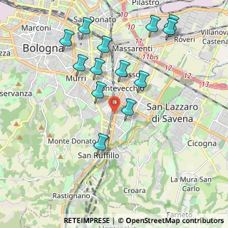 Mappa Via delle Armi, 40137 Bologna BO, Italia (2.11154)