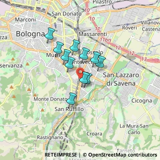 Mappa Via delle Armi, 40137 Bologna BO, Italia (1.21727)