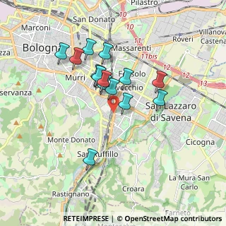 Mappa Via delle Armi, 40137 Bologna BO, Italia (1.50786)