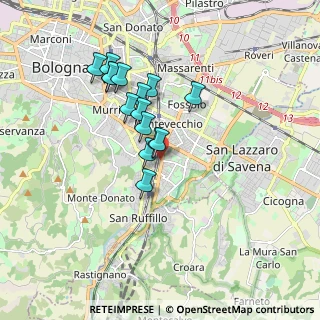 Mappa Via delle Armi, 40137 Bologna BO, Italia (1.45467)