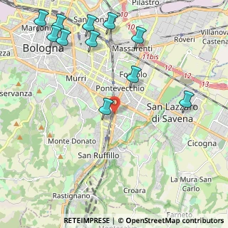 Mappa Via delle Armi, 40137 Bologna BO, Italia (2.74182)