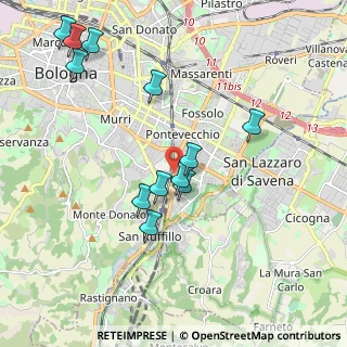 Mappa Via delle Armi, 40137 Bologna BO, Italia (2.07417)