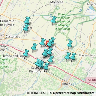 Mappa Via R. Preti, 40059 Medicina BO, Italia (6.9285)