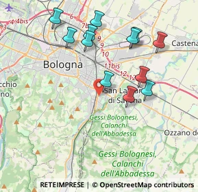 Mappa Via Cavazzoni Francesco, 40141 Bologna BO, Italia (4.0025)