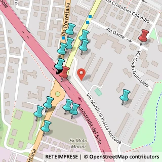 Mappa Via Martiri di Piazza Fontana, 40033 Casalecchio di Reno BO, Italia (0.12308)