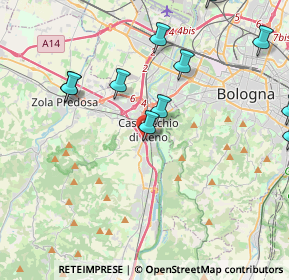 Mappa Via Martiri di Piazza Fontana, 40033 Casalecchio di Reno BO, Italia (4.78091)