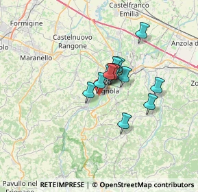 Mappa Via Viazza, 41058 Vignola MO, Italia (4.36308)