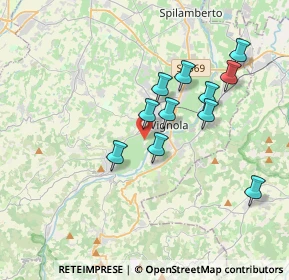 Mappa Via Viazza, 41058 Vignola MO, Italia (3.24727)