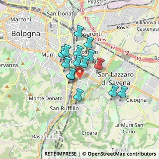Mappa Via Francesco Cavazzoni, 40139 Bologna BO, Italia (1.232)