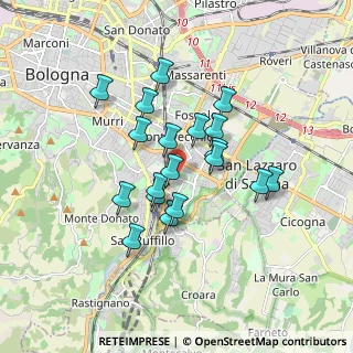 Mappa Via Francesco Cavazzoni, 40139 Bologna BO, Italia (1.42263)