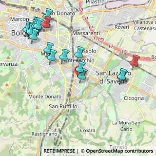 Mappa Via Francesco Cavazzoni, 40139 Bologna BO, Italia (2.6305)