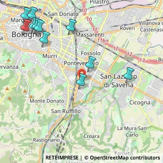 Mappa Via Francesco Cavazzoni, 40139 Bologna BO, Italia (2.90545)