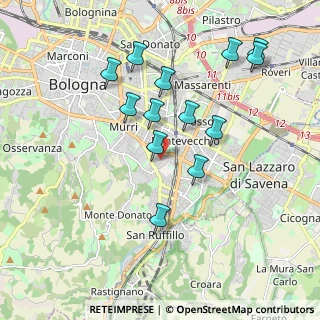 Mappa Via dei Lamponi, 40137 Bologna BO, Italia (1.90077)