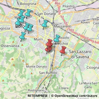 Mappa Via dei Lamponi, 40137 Bologna BO, Italia (2.00846)