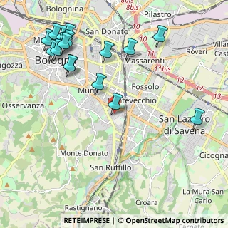 Mappa Via dei Lamponi, 40137 Bologna BO, Italia (2.63294)