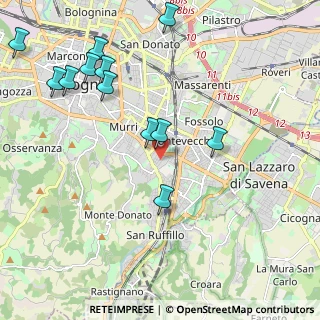Mappa Via dei Lamponi, 40137 Bologna BO, Italia (2.4425)