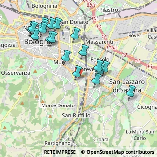 Mappa Via dei Lamponi, 40137 Bologna BO, Italia (2.293)