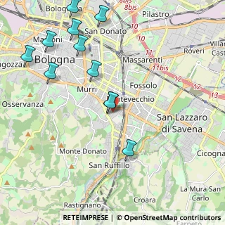 Mappa Via dei Lamponi, 40137 Bologna BO, Italia (2.45182)