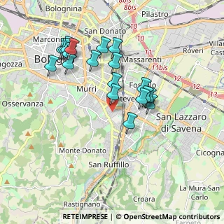 Mappa Via dei Lamponi, 40137 Bologna BO, Italia (1.845)