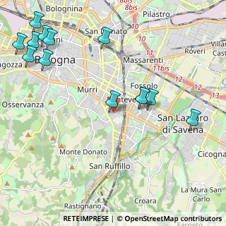 Mappa Via dei Lamponi, 40137 Bologna BO, Italia (2.75692)