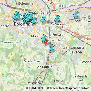 Mappa Via dei Lamponi, 40137 Bologna BO, Italia (2.65933)