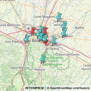 Mappa Via dei Lamponi, 40137 Bologna BO, Italia (5.34462)