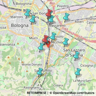 Mappa Via Domenico Morelli, 40137 Bologna BO, Italia (2.07857)