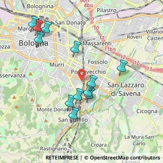 Mappa Via Tranquillo Cremona, 40137 Bologna BO, Italia (2.0925)